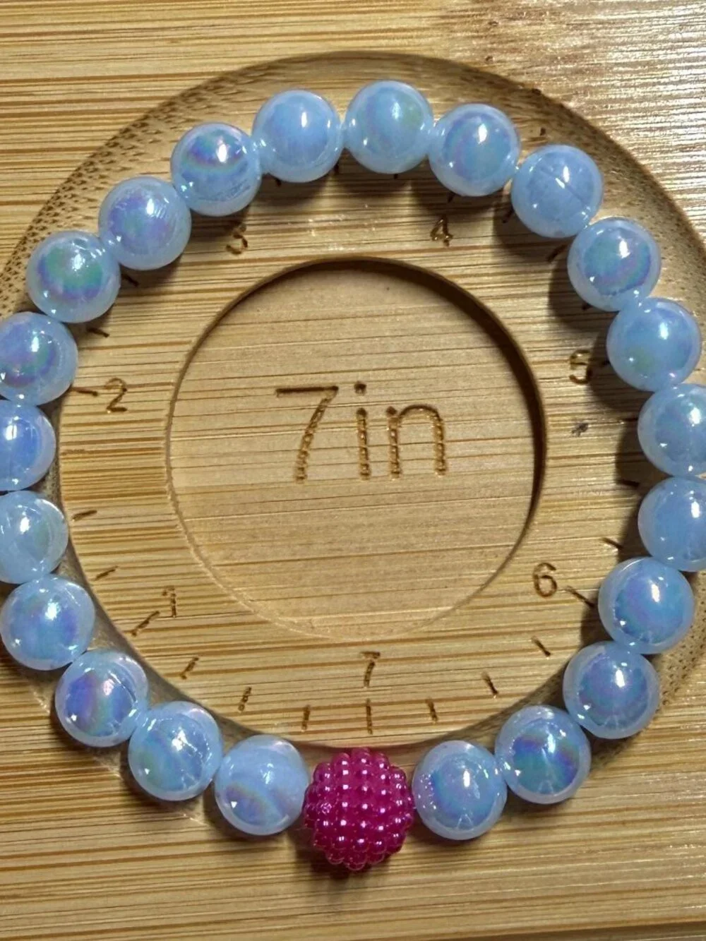 Pastel Beaded Bracelet Stack 3-Pc Iridescent Mermaidcore Summer Gift